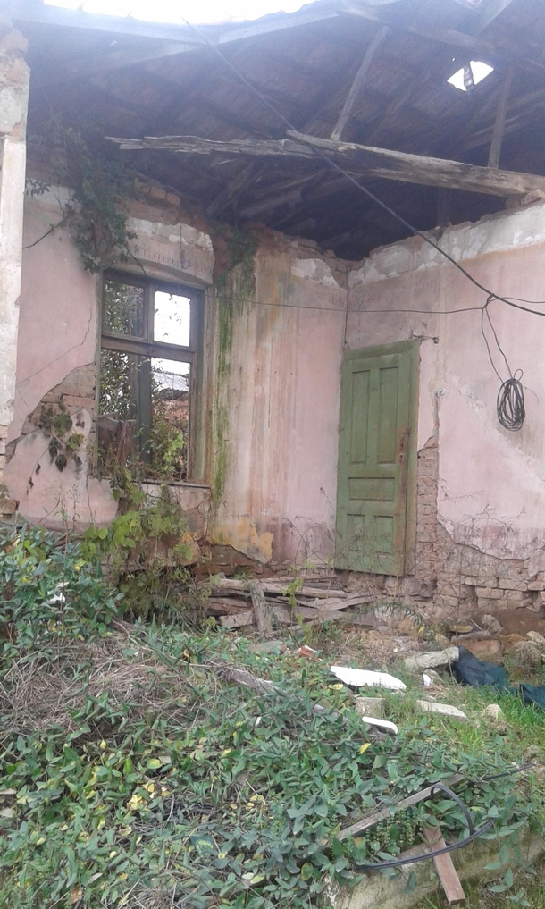 An abandoned and ruined house I found in Skopje Macedonia x