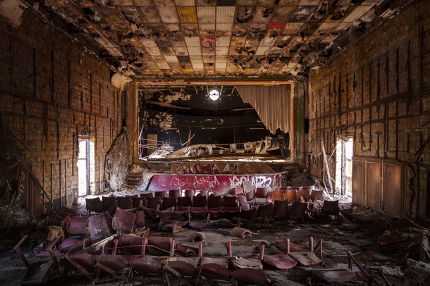 An abandoned cinema  by JSK