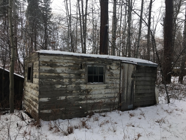 An abandoned hunters cabin Methow Valley WA