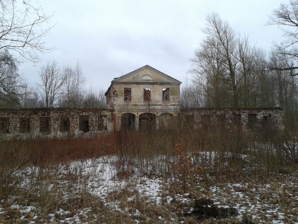 An abandoned manor in Prnu Estonia 