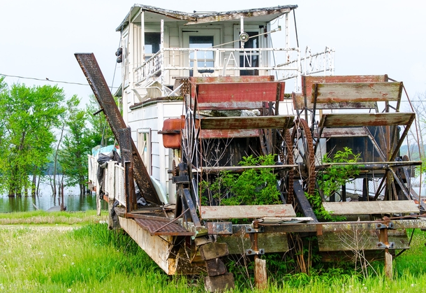 An Abandoned Mississippi Riverboat 