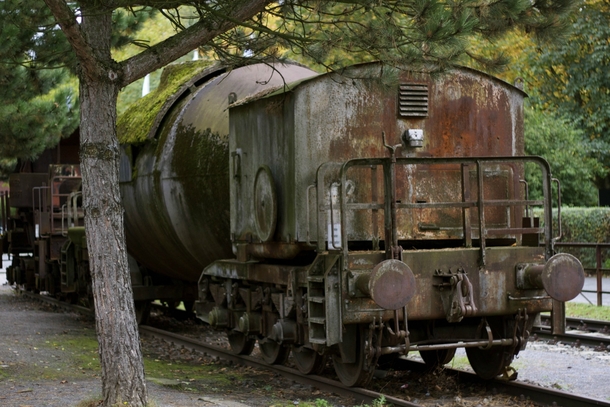 An abandoned Train at the Landschaftspark Duisburg -Nord 