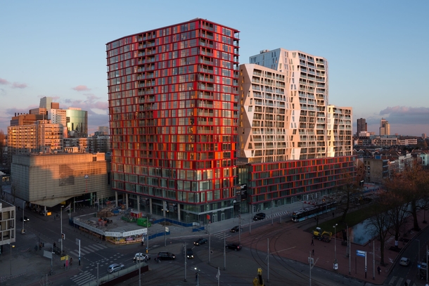 An apartment block in Rotterdam designed by Will Alsop 