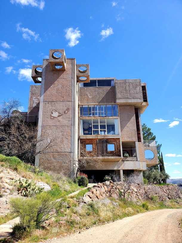 An Arcosanti building in northern Arizona Experimental sustainability community