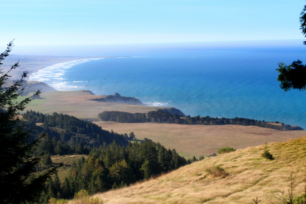 An undeveloped stretch of rugged coastline in rural Northern California 