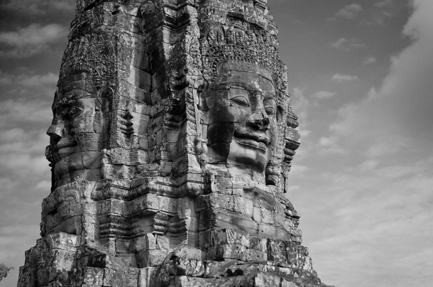 Angkor Thom South Gate Tower King Jayavarman VII Siem Reap Cambodia 