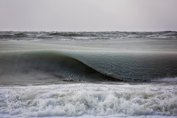 Another amazing pic of the slushy Waves of Nantucket by Jonathon Nimerfroh 