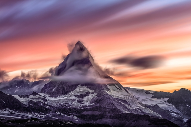 Another Brilliant Sunset Over the Matterhorn this past Summer 