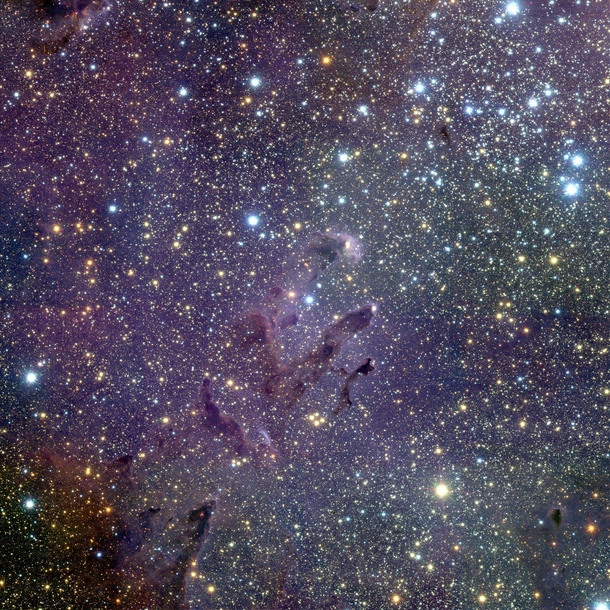 Another image of the Pillars of Creation in infrared 