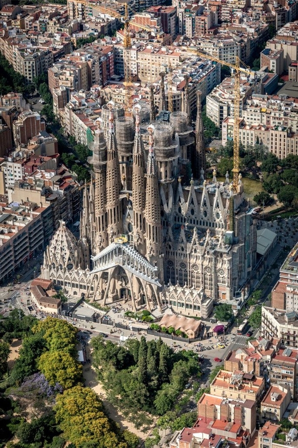 Antoni Gauds Expiatory Temple of the Holy Family Sagrada Famlia Barcelona construction begun 