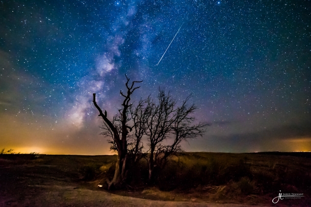 APOD - Comet Dust over Enchanted Rock Photographer - Jared Tennant 