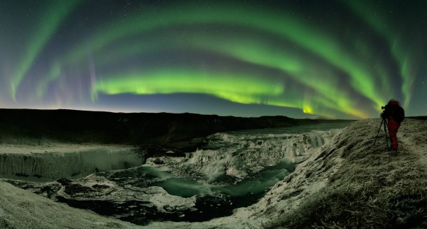 APOD  March  - Waterfalls Auroras Comet Iceland 