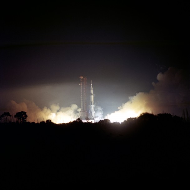 Apollo  Launch  years ago today the last manned mission to the moon took off 