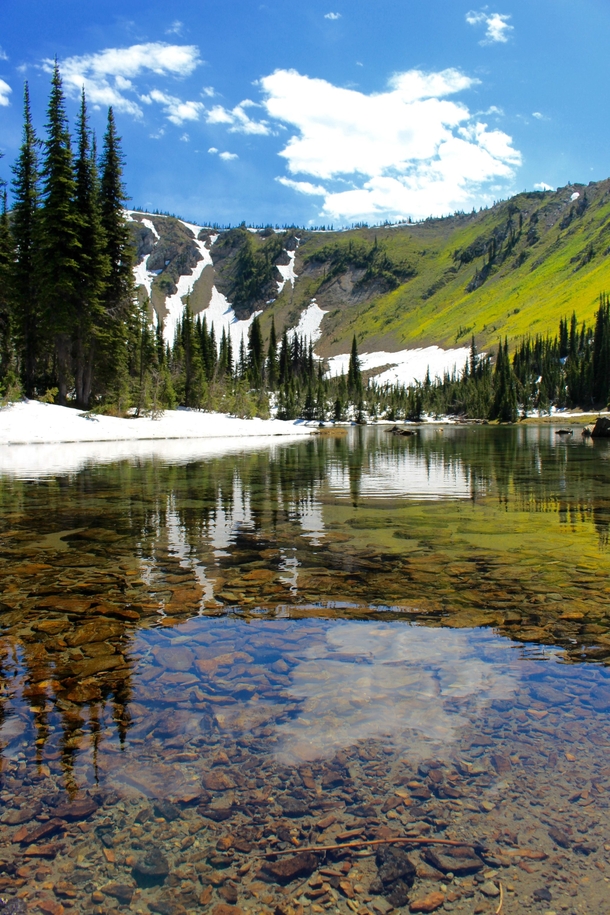 Appropriately named Picnic Lakes in Montanas Jewel Basin 