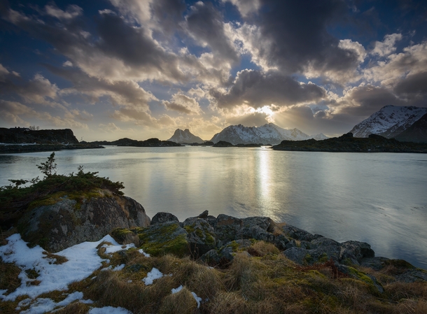 Arctic Sunset Lofoten Archipelago Norway By Waldemar Halka 