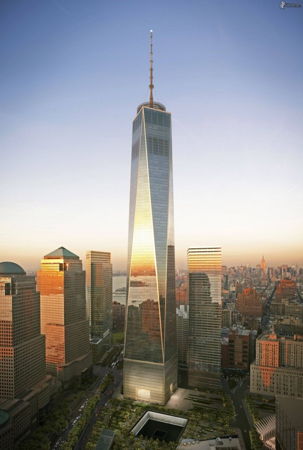 Artist rendering of the soon to be finished One World Trade Center xpost rpics 