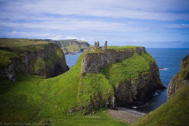 At the End of a Royal Road Lies the Dunseverick Castle Ruins Photo by Barry McQueen 