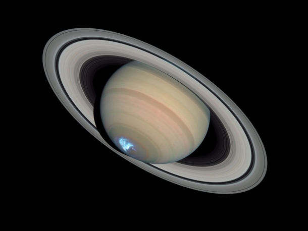 Aurora at Saturns South Pole 