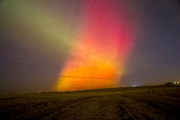 Aurora Borealis over Canada on  March  Photographer Harlan 