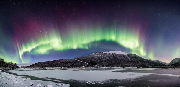 Aurora Borealis Over Norway Photographer Frank Olsen 