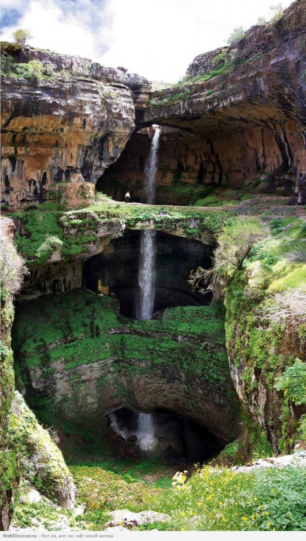 Baatara Gorge Waterfall Lebanon x-post from rpics 