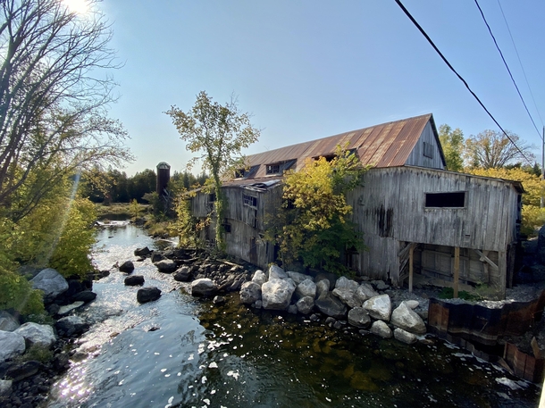 Balaclava Sawmill - built in  closed in  The last water-powered mill to operate in Ontario 