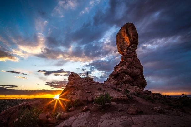 Balanced Rock Arches National Park Utah USA Photographer Whit Richardson 