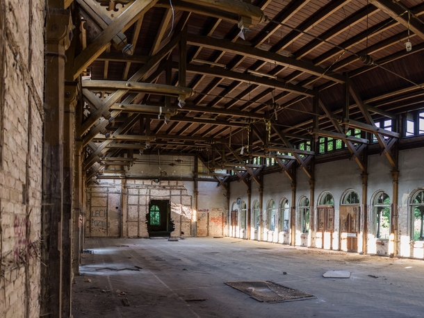 Ballroom of an old military casino Poland 