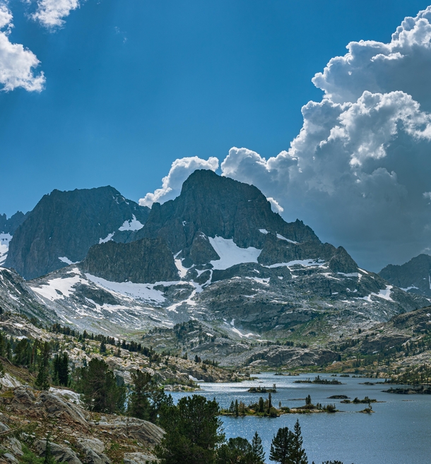Banner and Ritter with a major storm incoming Ansel Adams Wilderness California 