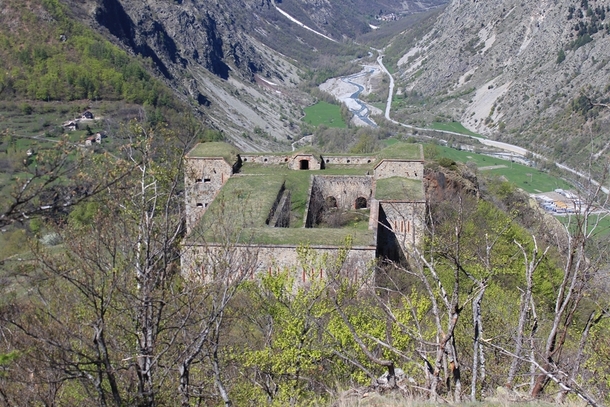 Batteria Serziera an abandoned fort near Vinadio Italy 