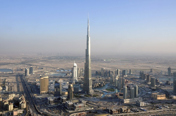 Beautiful Dubai with Burj Khalifa towering over everything else x