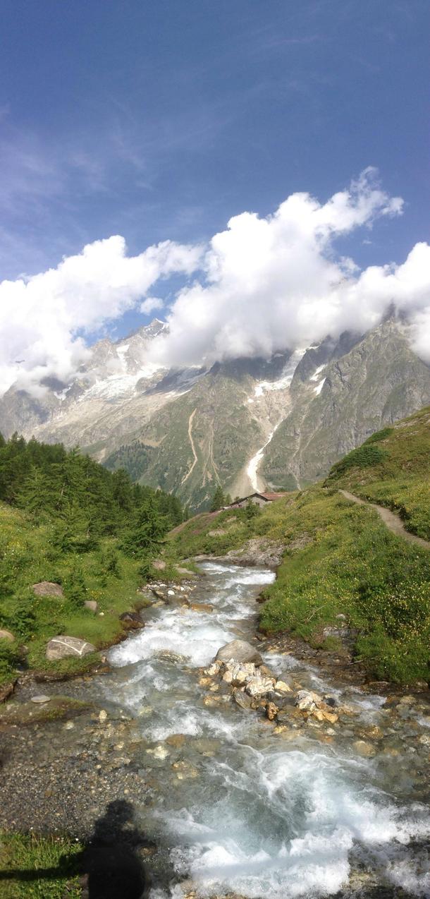 Beautiful landscape of Mont Blanc 