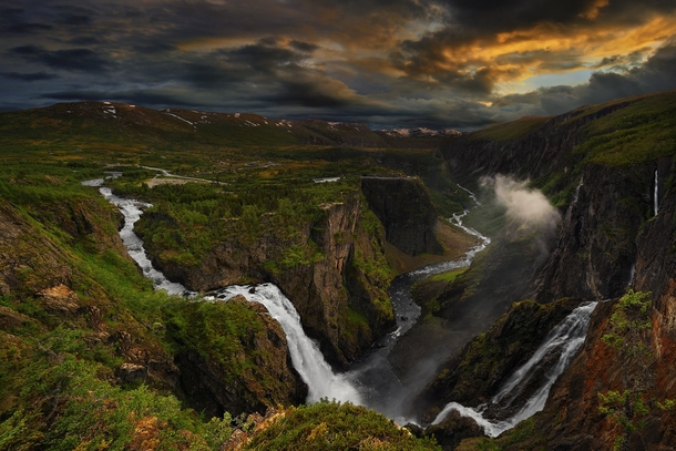 Beautiful Scenery around the Vringfossen Waterfall Eidfjord Norway  Photo by Pawel Kucharski
