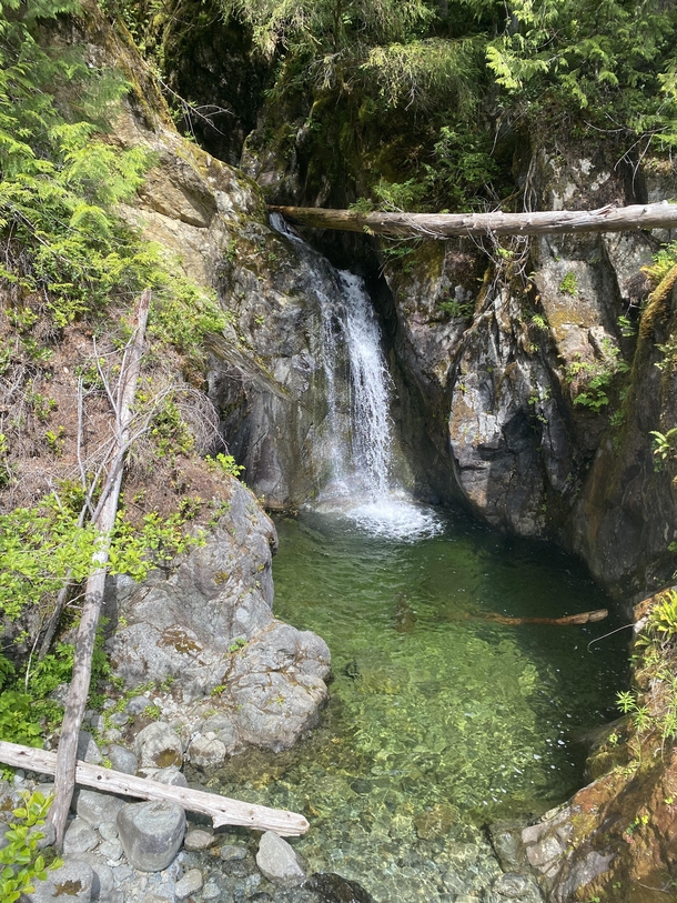 Beautiful Swimming Hole With Waterfall  Edens Grove - BC Canada 