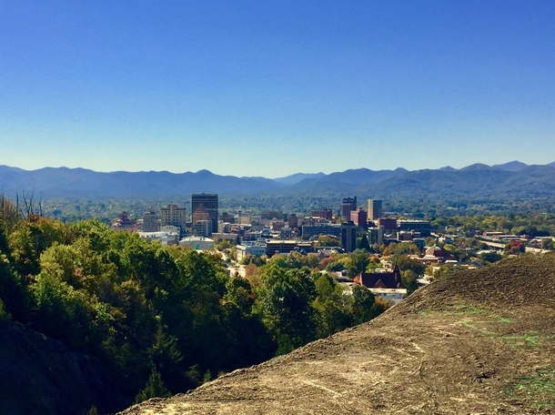 Beautiful view of Asheville NC 