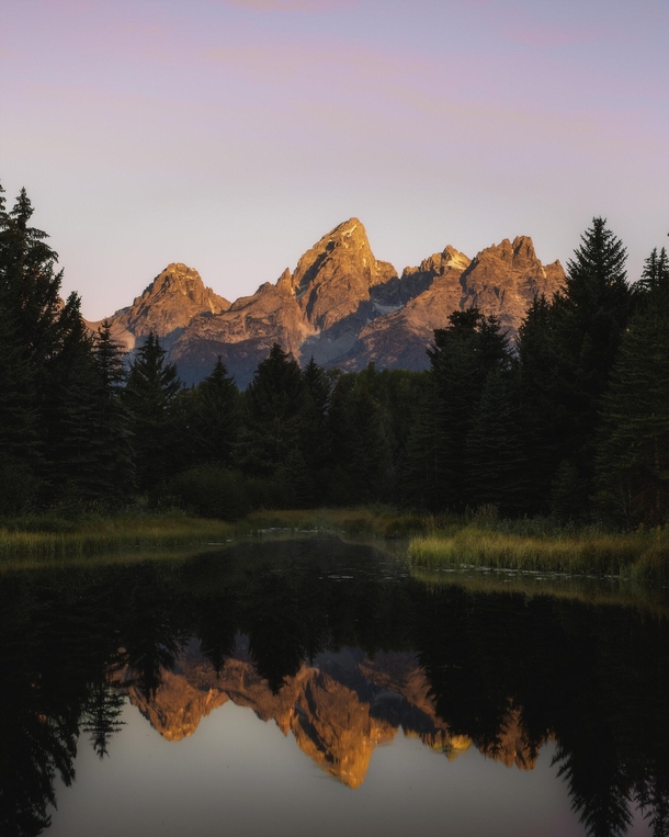 Before I Visited I Wouldnt Have Believed You That Wyoming Looked Like This Magical Sunrise at Grand Teton National Park  nickfjord