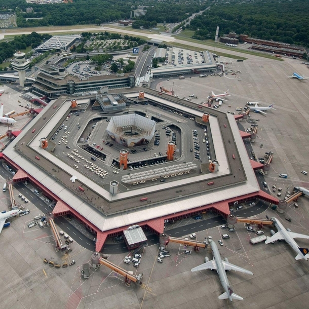 Berlins Ill-Fated Tegel Airport Distinguished by its Drive to your gate layout It will close permanently on November  replaced by the new Berlin Brandenburg Airport