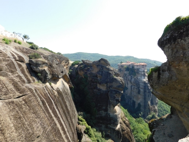Between earth and sky A monastery in Meteora Greece 