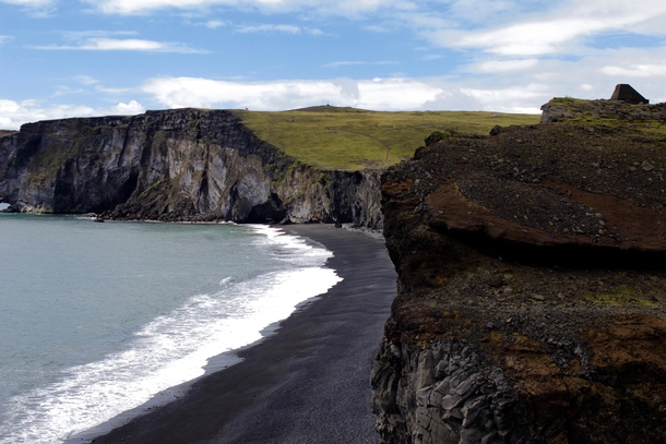 Black beaches of Southern Iceland 