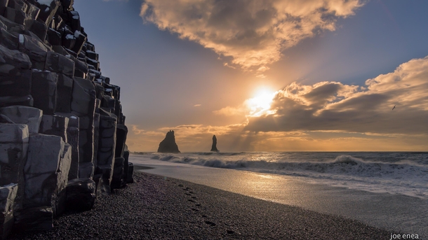 Black Sand Beach Vik Iceland 