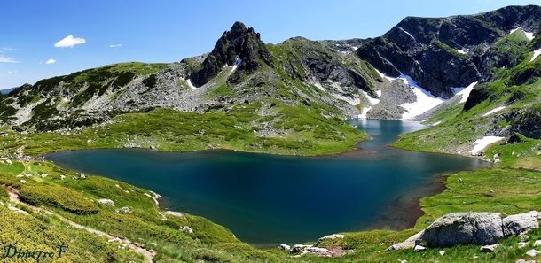 Bliznaka lake in Rila Bulgaria 