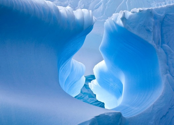 Blue Ice Cave Antarctica December  xpost from rearthporn  