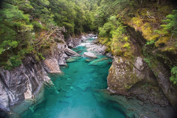 Blue Pool Mount Aspiring National Park New Zealand 