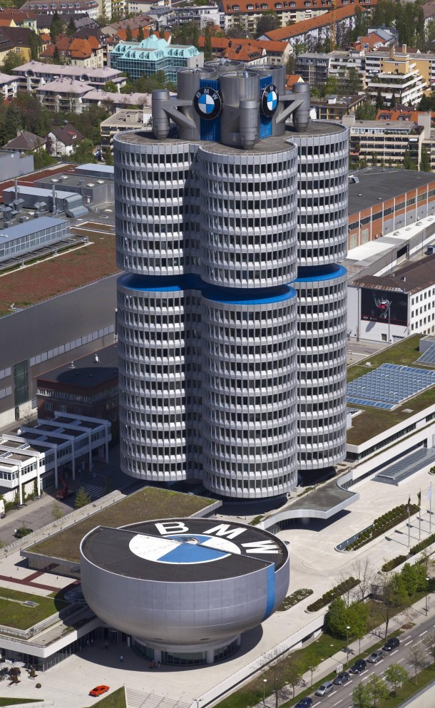 BMW Tower and museum Munich Germany Karl Schwanzer - Author: Diego Delso, Wikimedia Commons, CC-BY-SA