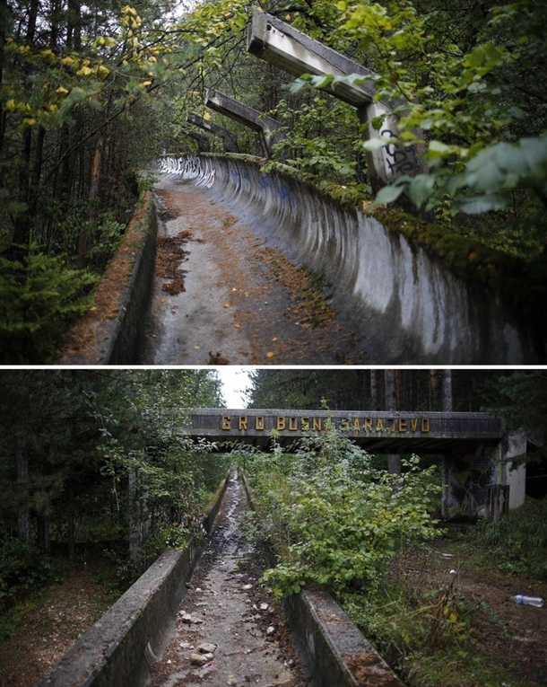 Bobsled Track from the  Winter Olympics