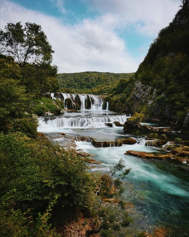 Bosnian waterfall wonderland River una and Strbacki buk It was my last summer vacation day 