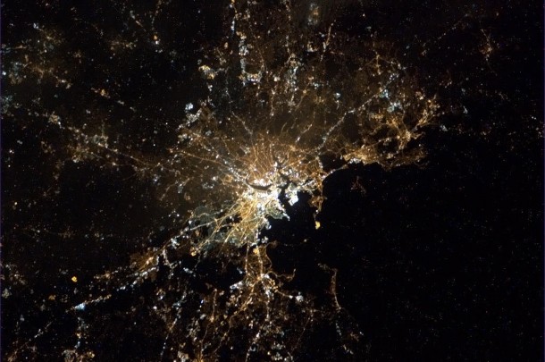 Boston from the International Space Station 