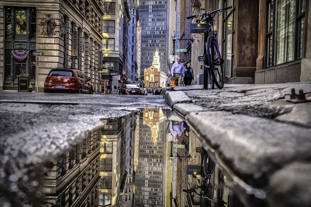 Boston Old Statehouse Reflection - 