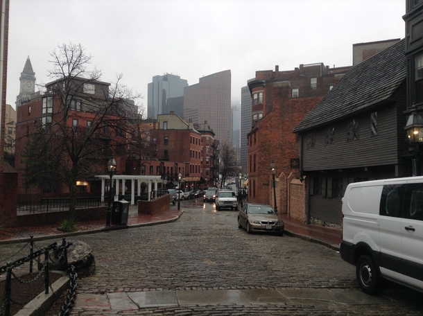 Boston The urban mix from Paul Reveres house built in  