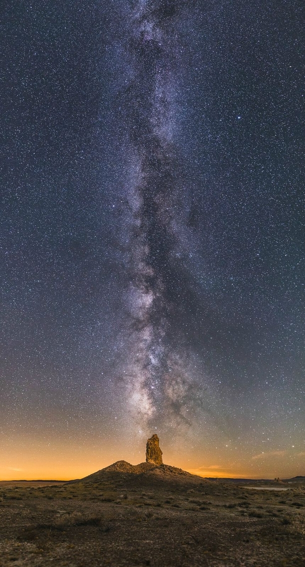 Bought my first real camera and became addicted to landscape astrophotography One of my favorites from this summer - a vertical panorama at Trona CA 